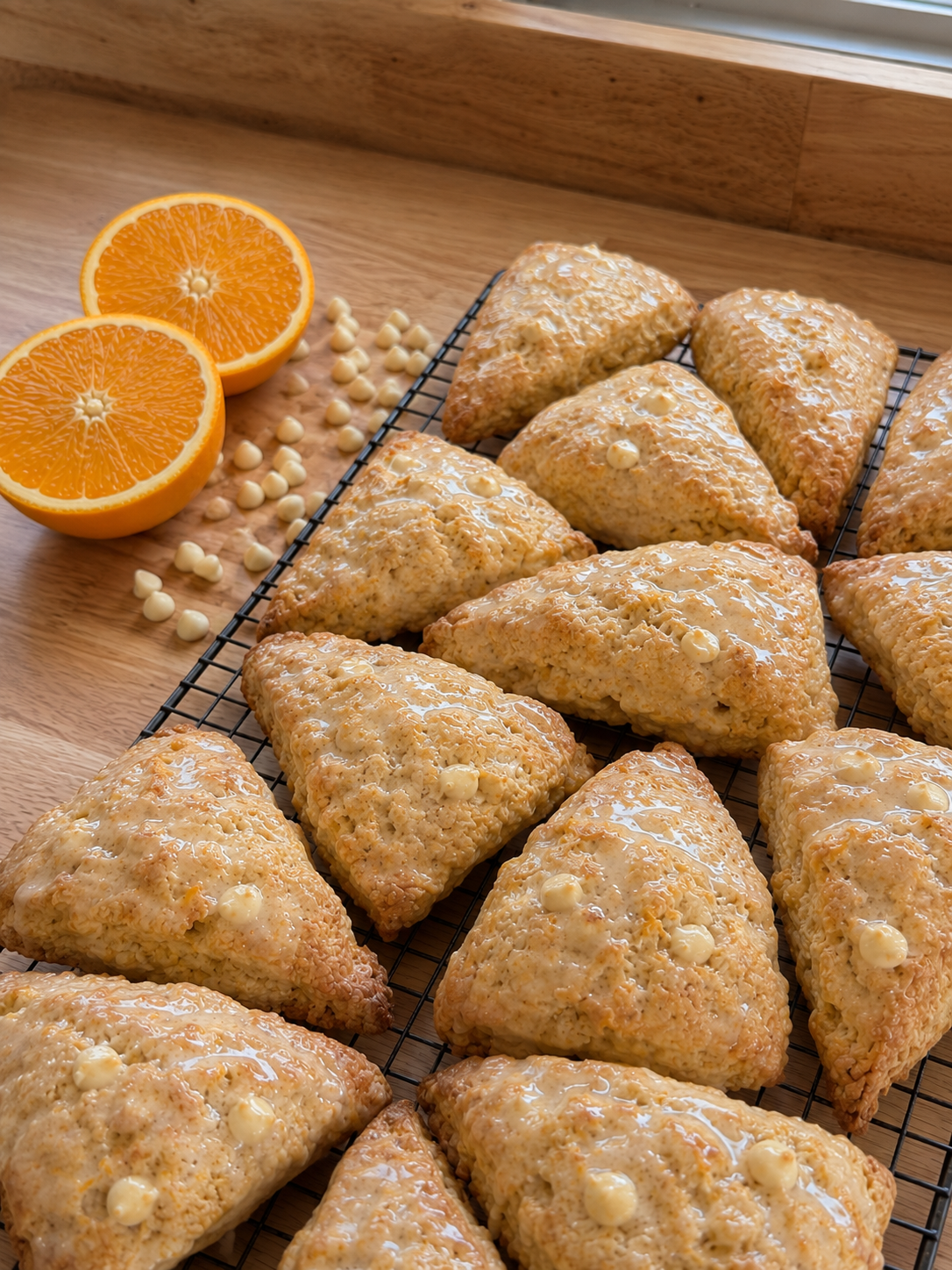 Sourdough Orange Cream Scones