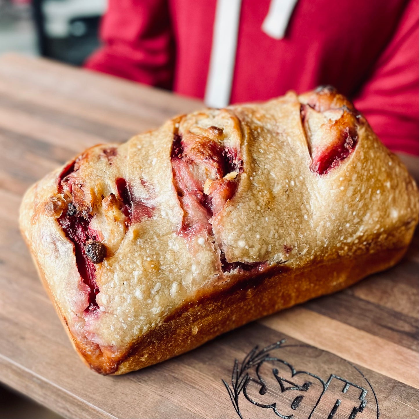 Sourdough White Raspberry Loaf