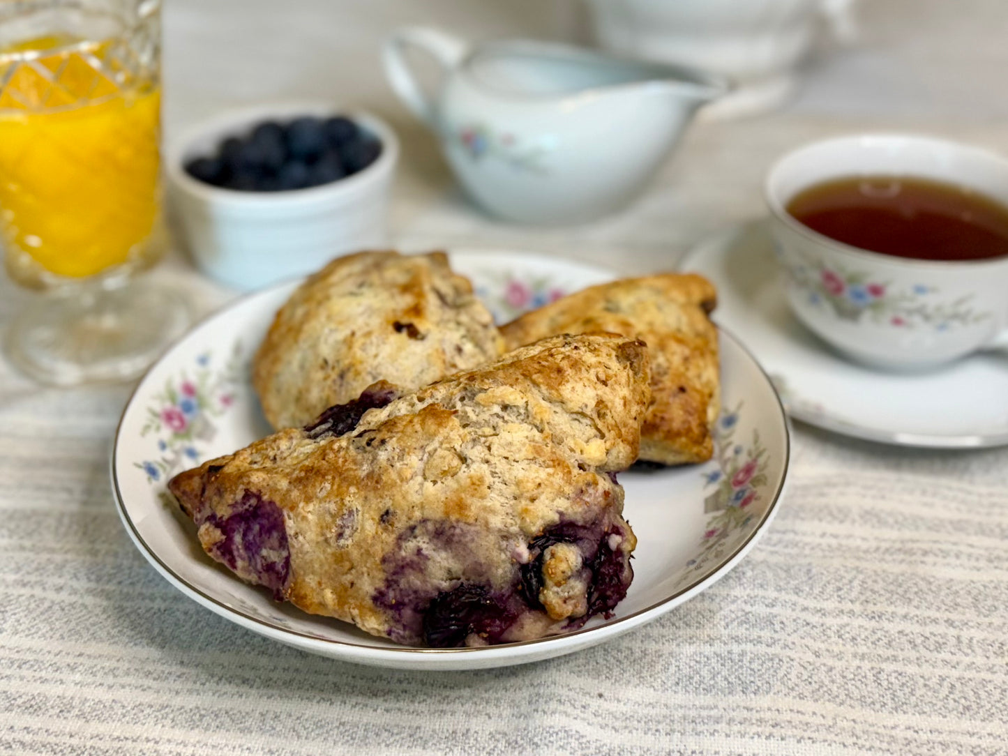 Sourdough Blueberry Thyme Scones