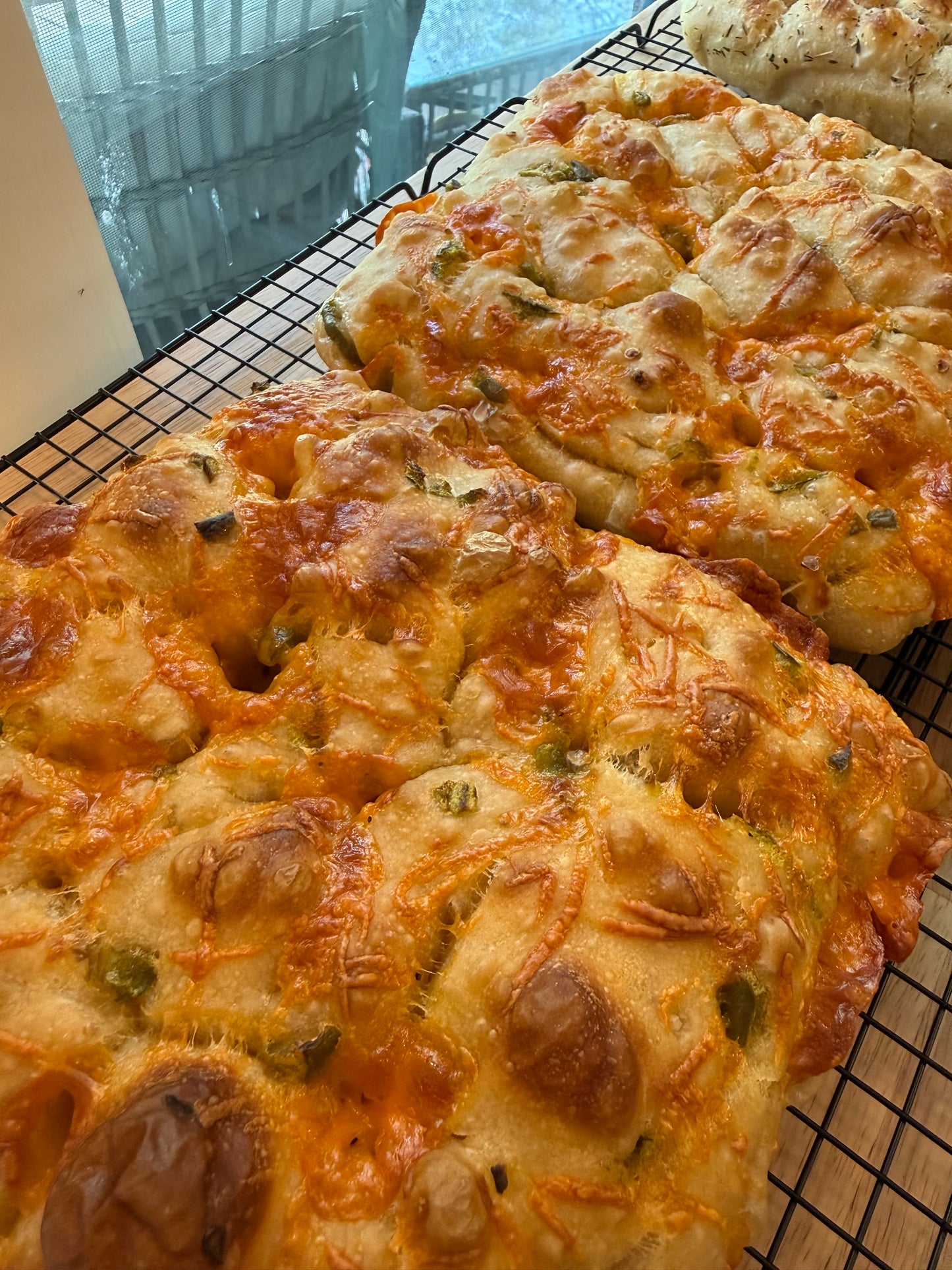 Sourdough Jalapeño Cheddar Focaccia