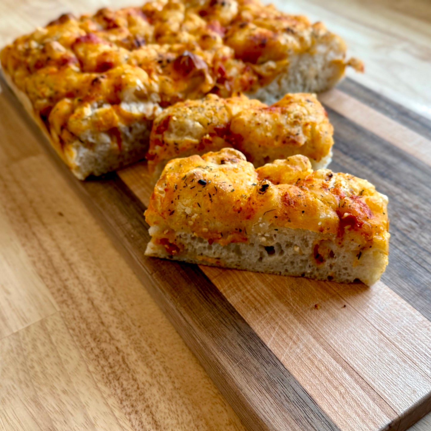 Sourdough Italian Goat Cheese Focaccia