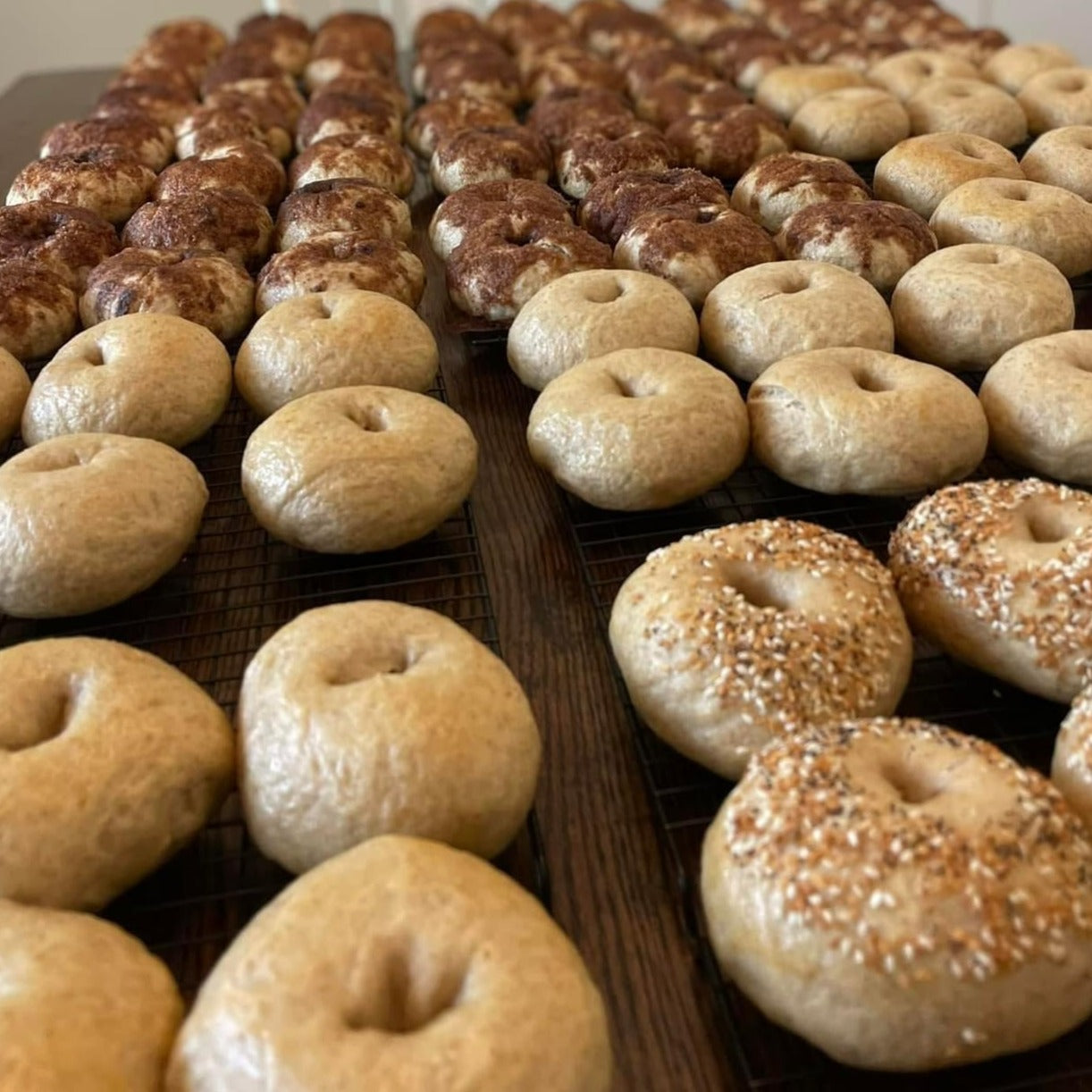 Sourdough Bagels